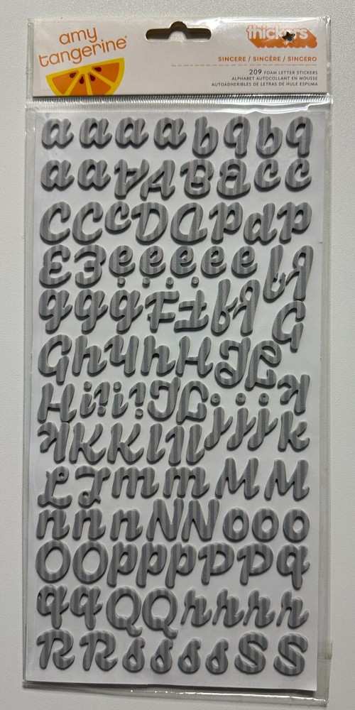 American Crafts/Amy Tangerine Foam Letter Sticker Thickers-Variations Available