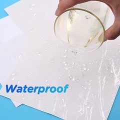 16 Pack Printable Vinyl Clear Sticker Paper Clear Vinyl Sticker Paper Waterproof