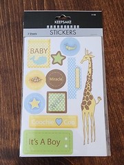 Lot Of 4 NEW Sticko Stickers IT’S A Boy! BABY SHOWER Theme