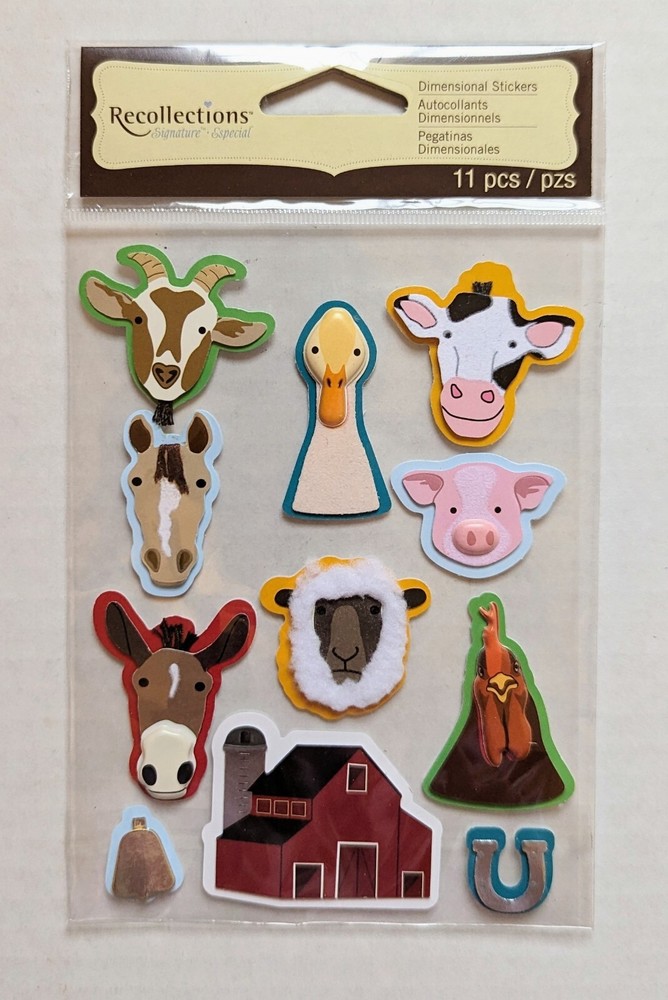 Farm Animals & Barn Scrapbooking Stickers by Recollections