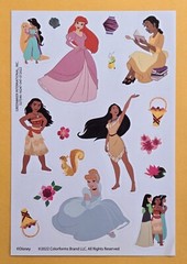 Disney Princess Sticker Single Sheet
