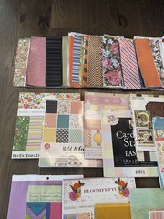 1 POUND Curated Scrapbooking Paper Lot 12×12 Mixed Design Themes Junk Journaling