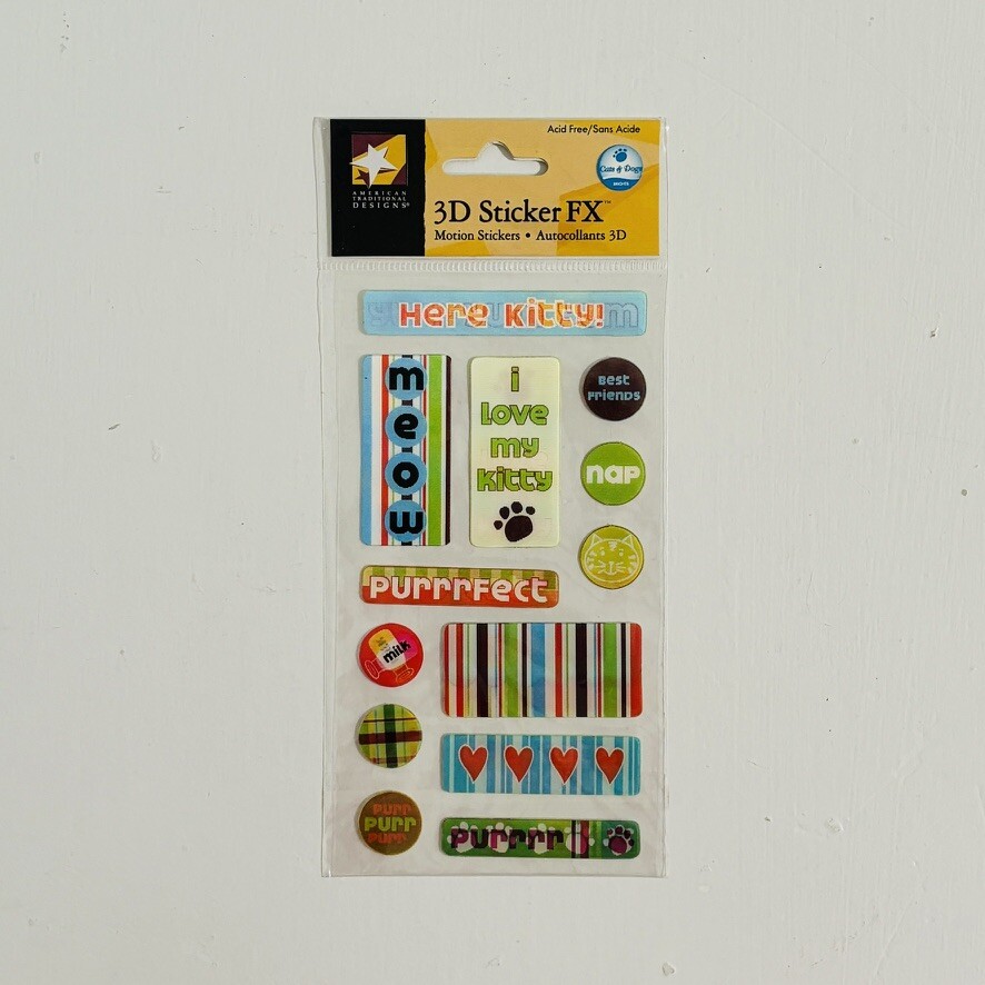 American Traditional Designs 3D Sticker FX