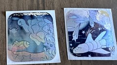 Vintage 90s Holographic Stickers – Set of 7