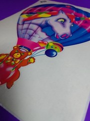 Vintage 1990’s Fully Intact Lisa Frank Jumbo Sticker Unicorn Hot Air Balloon