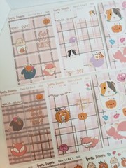 Happie Scrappie Planner Kit Notebook Journal Pin Stickers Vellum Paper Winter