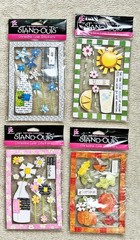 Lot 12 Packs Christina Cole Provo Craft Stand-Out Stickers Snowmen Flowers + NIP