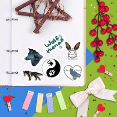 100 Exclusive Therian Vinyl Stickers – Water-Resistant, Fun, and Colorful
