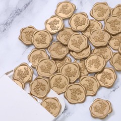 Wax Seal Stickers 100 Pcs 1.2″ Eucalyptus Leaf Self-Adhesive – Perfect