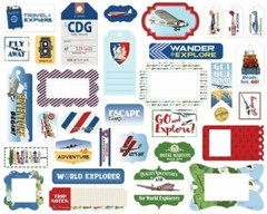 Carta Bella Paper OUR TRAVEL ADVENTURE Frames & Tags Ephemera ~NICE~Quick Ship!