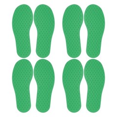 4 Pairs Feet Markers for Classroom Plastic Floor Foot Shaped Markers Green