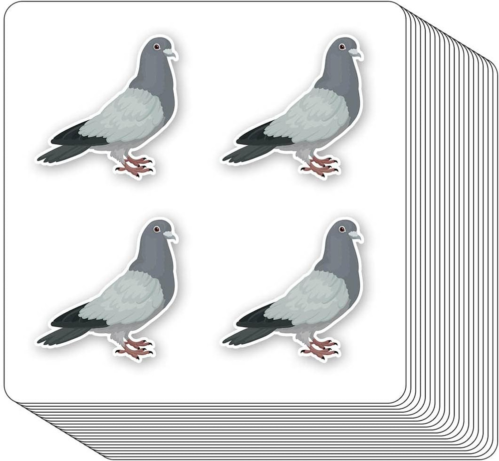 Pigeon Stickers 1in for Scrapbooking, Arts, Craft, Kids DIY, Calendars Journals