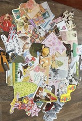 150-200 Pc Ephemera, Card Fronts Cutouts Junk Journal, Scrapbooking, Collage 1lb
