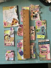 Unique Handmade Ephemera, Scrapbook,Junk Journal,tag,embellishment Mixed Media