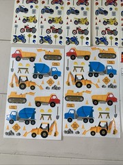 VTG Sticker Lot Mrs. Grossman‘S Transportation, Construction Motorcycles TRUCKS
