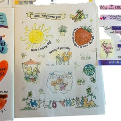 Christian Stickers Lot Religious Mixed Scripture Encouragement Vintage 54 Sheets