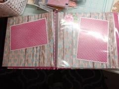 Pre made Paper Studio 8×8 scrapbook plus embellishments