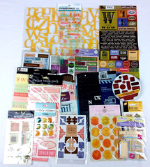 Scrapbooking Stickers Lot of 18 Letters Words Phrases Anna Griffin-Sticko & More