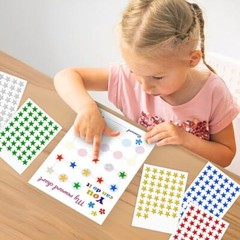 Star Stickers 1216 Pack Small Stickers Assorted Colors Stickers. Foil Star