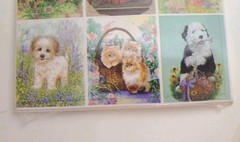 VTG 80s Pets Dog Cat Stickers Scrapbook Forget Me Not American Greeting NOS