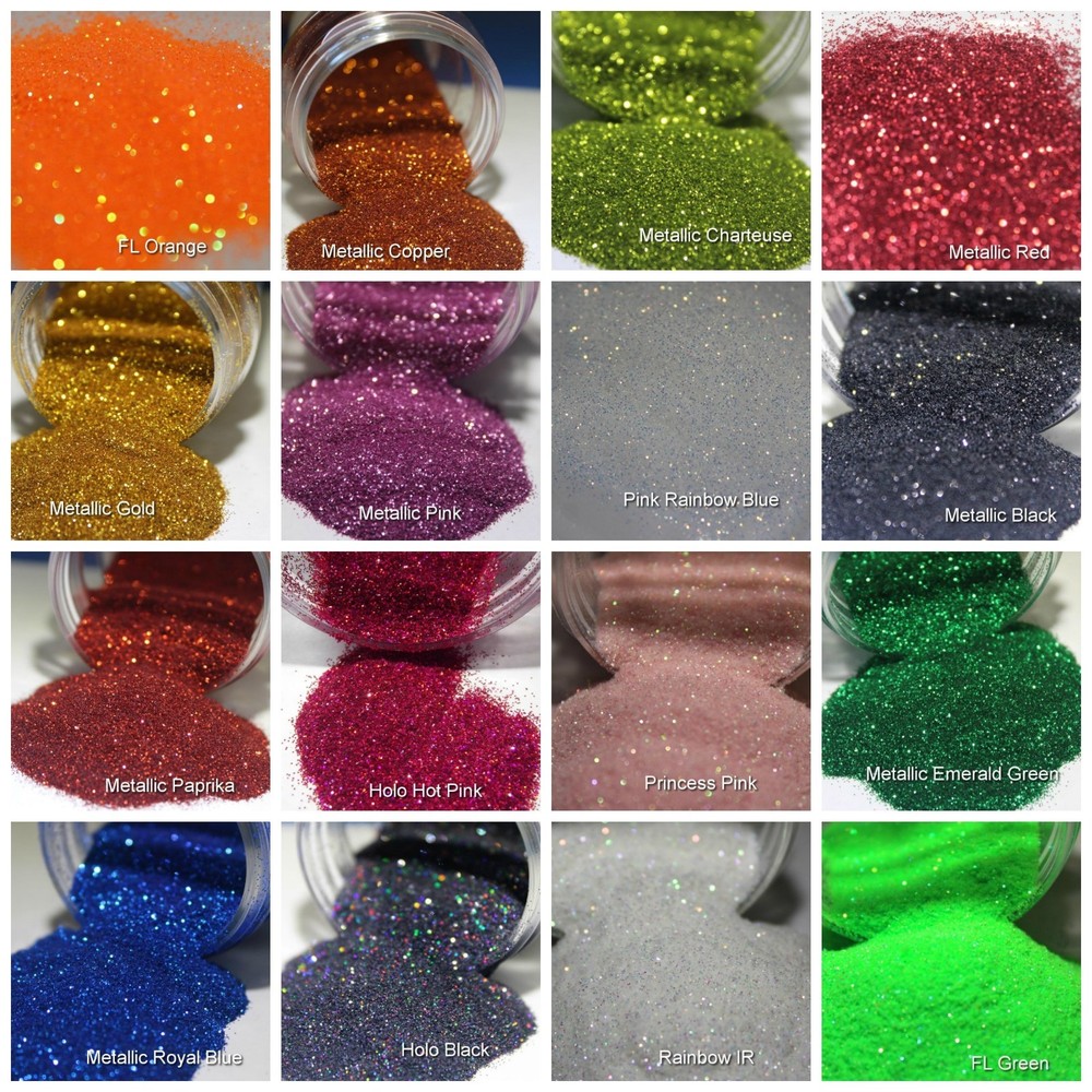 008” Premium Glitter Holo-Met-IR-FL for Soft Lures-Nail-Body-Spoon Flies-1/2 1oz