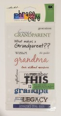 Sticko Phrase Cafe Grandparent Grandma Grandpa Scrapbooking Stickers