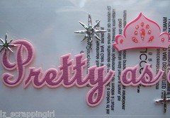PRETTY AS A PRINCESS Title Stickers DISNEY Princesses Disneyland World; party