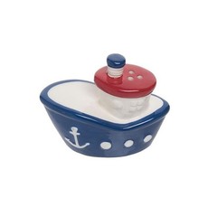 Beachcombers Ships Ahoy Salt & Pepper Set Nautical Coastal Beach Home Kitchen…