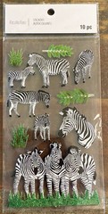 3 Packs SAFARI ANIMAL STICKERS ~ 23pc – NEW Dbl Layer Stickers -Scrapbooking