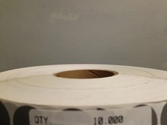 Scratch off Sticker 1-inch round Silver 10,000 PCS /Roll Scratch off Label