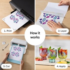 Waterproof Holographic Sticker Paper – 10 Clear Sheets 8.5×11 | Printable for In