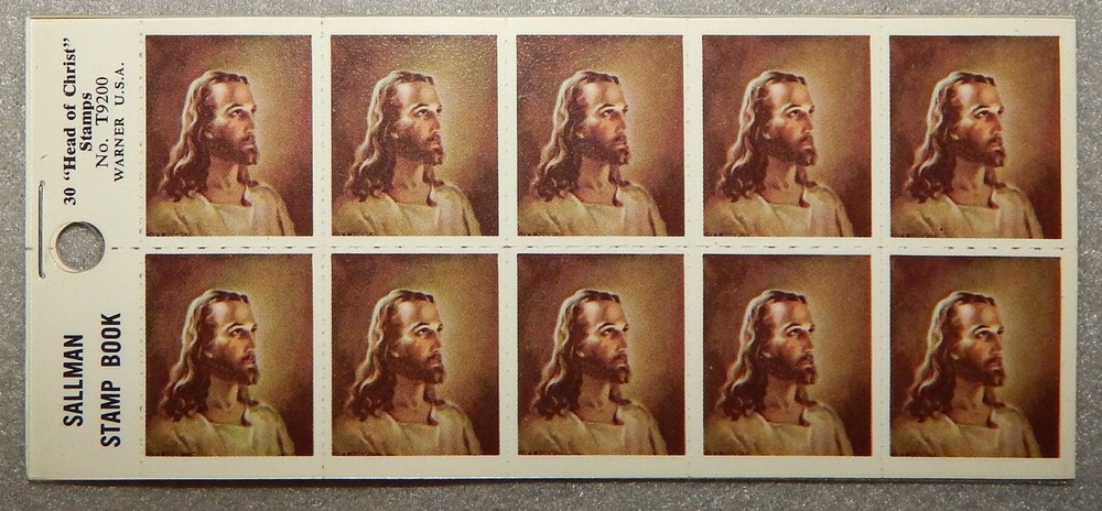 2 Packs Sallman Head of Jesus Stickers (30 @ 1″ x 1 1/4″) New – 60 total