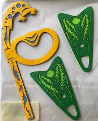 SNORKELING Laser Overlay Die-Cuts(3pc)DCWV•Flippers•Diving •Mask•Ocean•Tropical