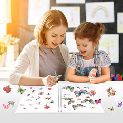 Reusable Sticker Book for Collecting – A5 Album Organizer with 3D Puffy Cover…