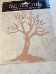 DELUXE CUTS LASER DIE CUTS LARGE TREE AUTUMN TREE 5” x 6” DESIGNS ON AUTUMN TREE