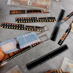 Vintage Scrapbooking Kit, 90 Sheets Time Cinema Theme, Scrapbook Stickers and De