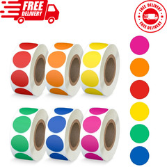 3000Pcs Round Dot Stickers Garage Sale Price Stickers Sheets for Office Student