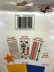 SandyLion Disney Theme Park Scrapbook Sticker Border Sheet Lamp Post Food Ears
