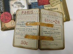Junk Journal Add-Ons Handmade Tags Card Envelope File Clipboard Ephemera Set 7