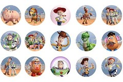 15 Pre-Cut Toy Story 1 Inch Bottle Cap Images