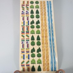 Vintage Sandy Lion Border Sticker Roll Lot of 30 Sheets Trees Books Water Nature