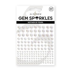 ALTENEW – ADHESIVE – GEM SPARKLES – MOTHER OF PEARL – 167 PIECES , 3 SIZES