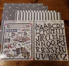 Creative Imaginations Renae Lindgren 12×12 Papers (4) w/Stickers ~ Scrapanos