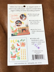 PAPER REFLECTIONS VELLUM DIE CUTS FOLK CHRISTMAS SANTA ANGELS STOCKINGS