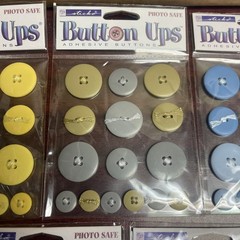Sticko Button Ups Adhesive Buttons 5 packages different colors