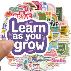 Motivational Quote Stickers 25 Pack Random Mix Positive Affirmation Glossy Large