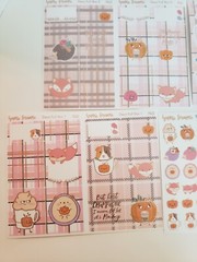 Happie Scrappie Planner Kit Notebook Journal Pin Stickers Vellum Paper Winter