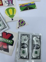 Vintage 1980s Sticker Lot of 17 Retro School Kids Novelty Stickers