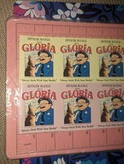 Vintage Stickers Scholastic 1995 Officer Buckle And Gloria Book Sheet 8 Stickers