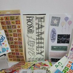 Scrapbooking Mixed Sticker Lot Letters Numbers Words Quotes Art Craft Planner
